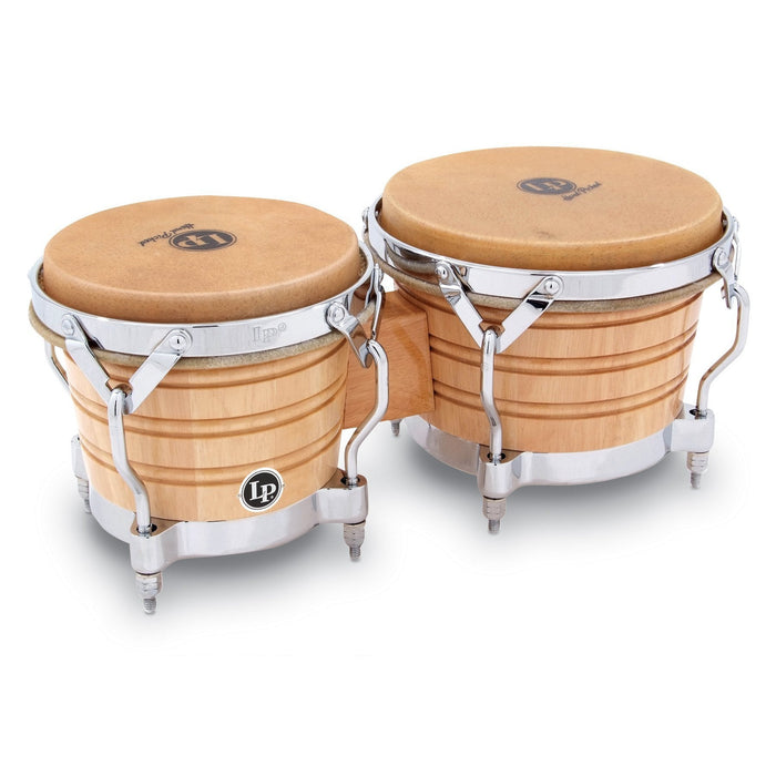 Latin Percussion LP Generation II® Bongos, Natural/Chrome