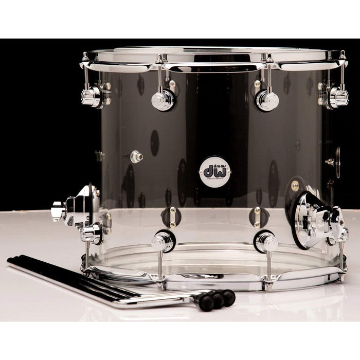 DW Drum Set Floor Tom, Acrylic (DDAC1214TTCL)