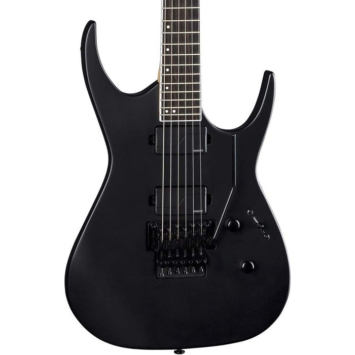 Dean Guitars 6 String Exile Select Floyd Fluence Electric Guitar, Black Satin, Right, F FL BKS