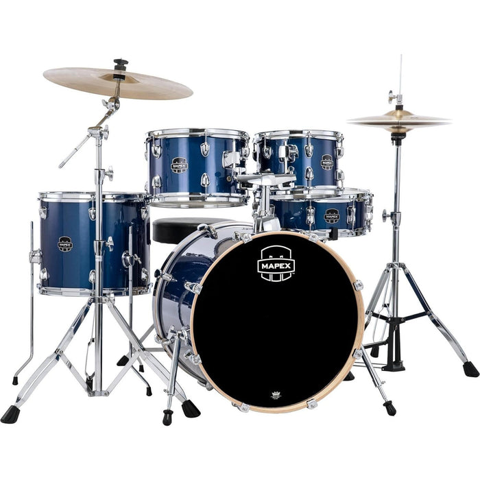 Mapex Venus 5-piece Fusion Complete Drum Set - Blue Sky Sparkle (VE5044FTCVI)