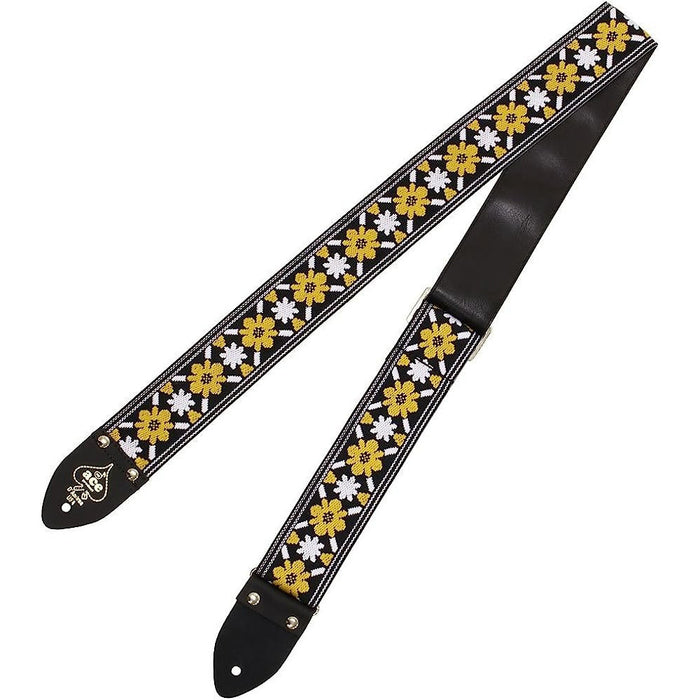 D’Andrea Ace Vintage Reissue Guitar Strap – Greenwich – Replica of Guitar Strap Used by Bob Dylan, Featured on Greatest Hits Album Cover