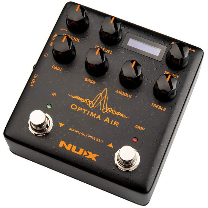 NUX Optima Air Dual-Switch Acoustic Guitar Simulator with a Preamp,IR Loader, Capturing Mode