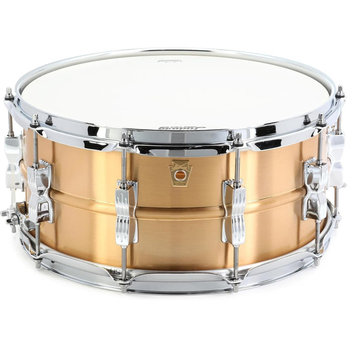 Ludwig Acro Snare Drum - 6.5 inch x 14 inch, Brushed Brass