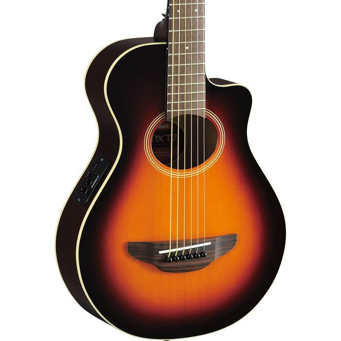 Yamaha 3/4 Thinline Acoustic-Electric Cutaway Guitar - Old Violin Sunburst (APXT2)