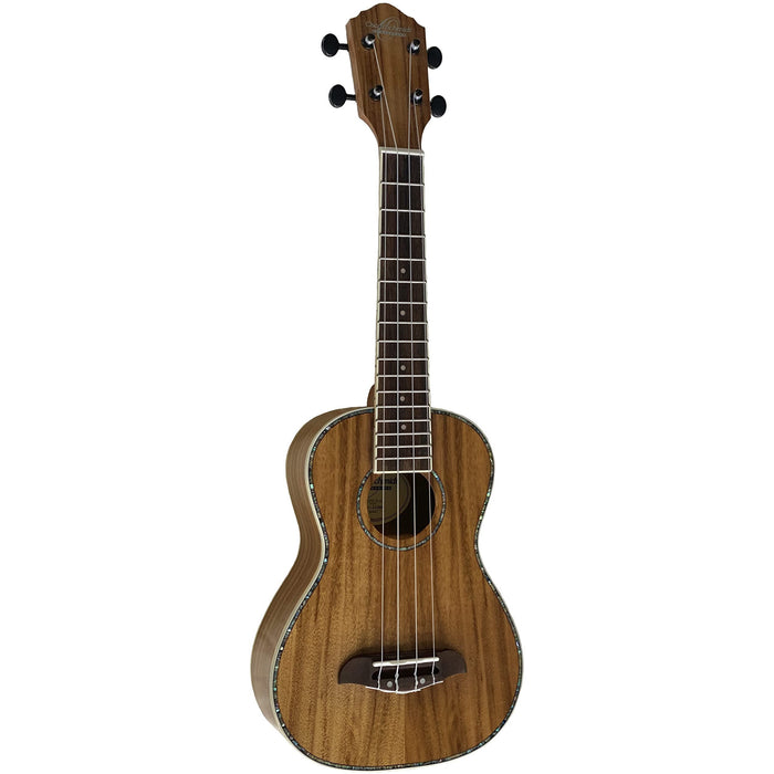 Oscar Schmidt Concert Ukulele, Natural Koa with Gig Bag (OU5K-A-U)