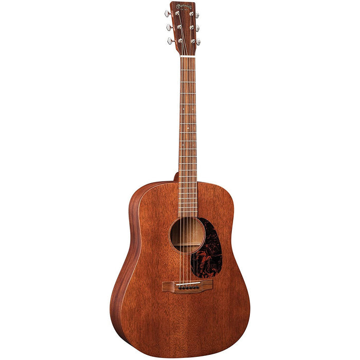 Martin Guitar D-15M StreetMaster with Gig Bag, Acoustic Guitar for the Working Musician, Mahogany Construction, Distressed Satin Finish, D-14 Fret, and Low Oval Neck Shape