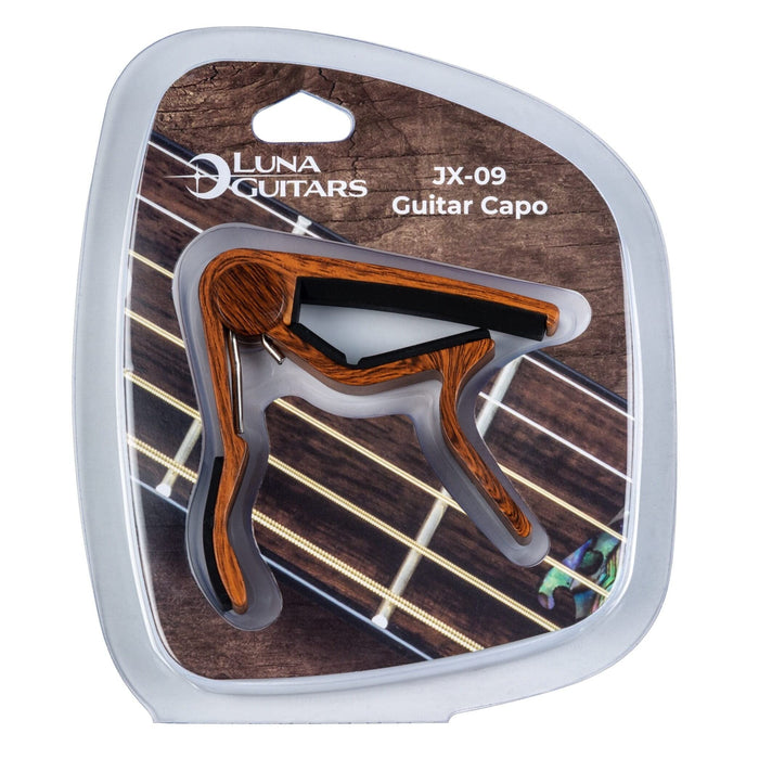 LUNA GUITAR CAPO Luna Guitar Capo Wood Finish