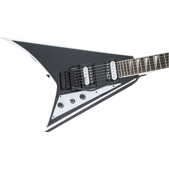 Jackson JS Series Rhoads JS32, Amaranth Fingerboard, Black with White Bevels Electric Guitar