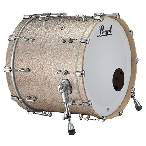 Pearl Music City Custom Pure 26"x18" Bass Drum w/Mount, Bright Champagne Sparkle (RFP2618BB/C427)