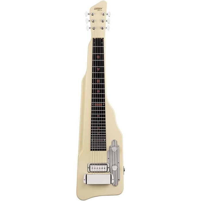 Gretsch G5700 Electromatic Lap Steel 6-String Electric Guitar with Plastic Fingerboard and Mahogany Body (Right-Handed, Vintage White)