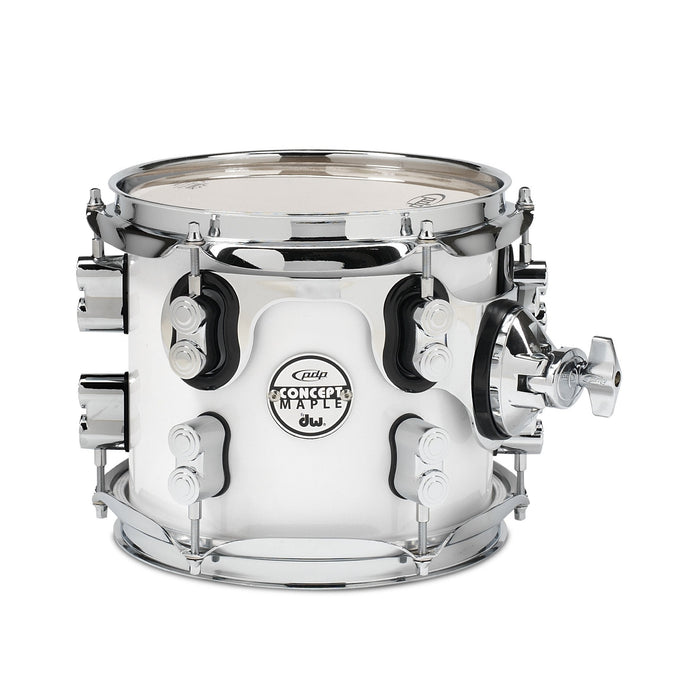 Pacific Drums PDCM0708STPW 7 x 8 Inches Tom with Chrome Hardware - Pearlescent White