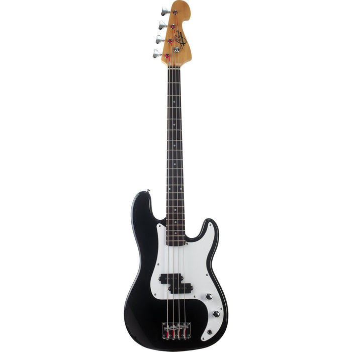 Oscar Schmidt 4 String 3/4 Size Bass Black, Right (OB25B-A-U)