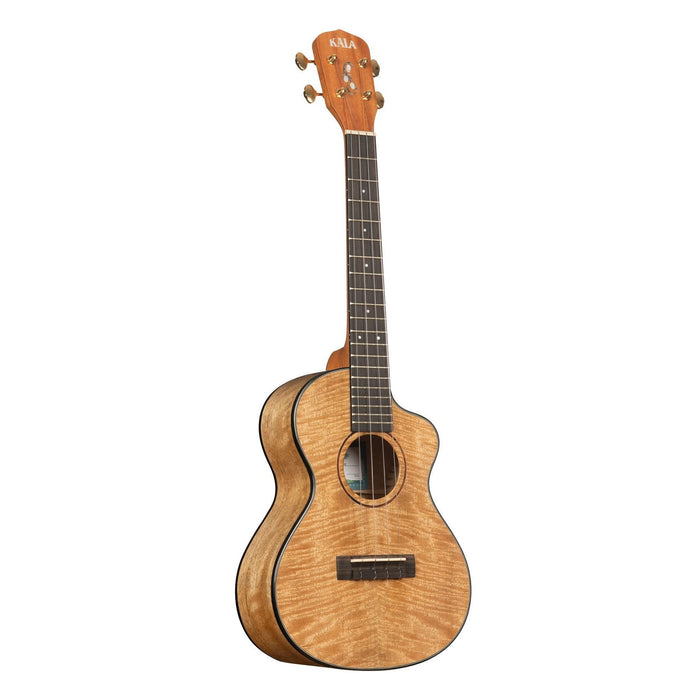 Kala All Solid Curly Mango Metropolitan™ Tenor Cutaway Ukulele (KA-MNGG-T-W-Bag)