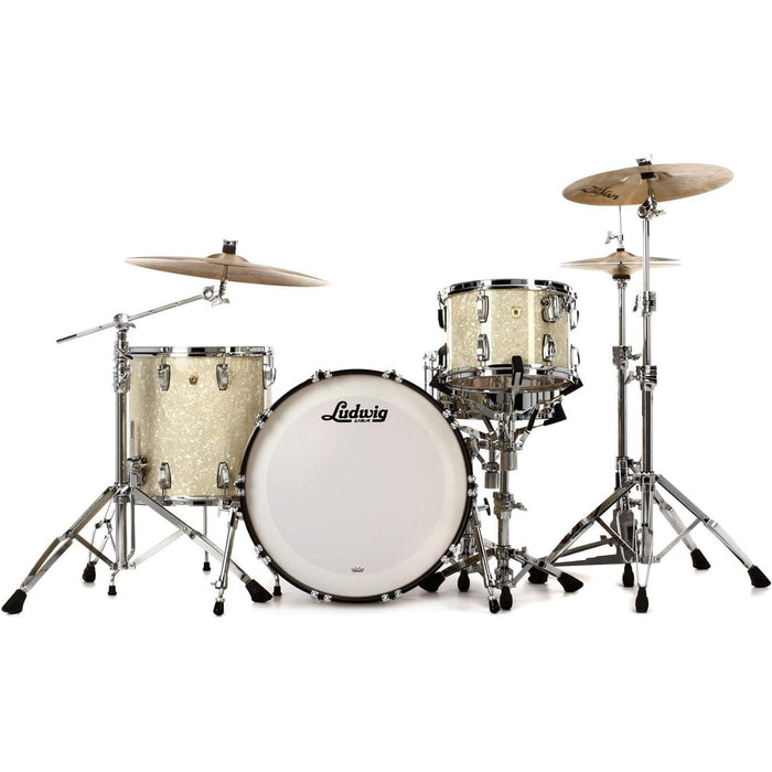 Ludwig Classic Maple Fab 22 Shell Pack - Vintage White Marine