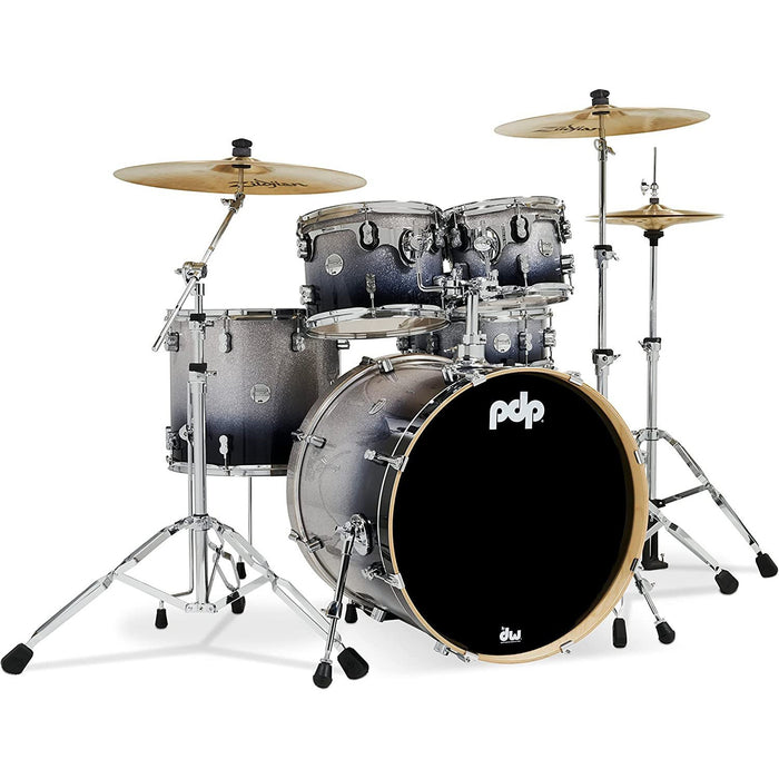 PDP By DW 7-Piece Concept Maple Shell Pack with Chrome Hardware - Pearlescent White (PDCM2217PW)