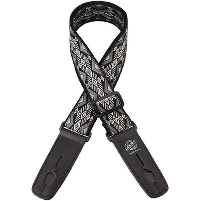 Lock-It Straps Retro Vintage Series Guitar Strap - Blue Chill (LIS 062)