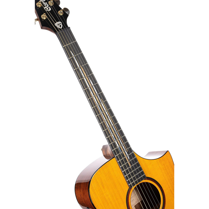 Cort 6 String Acoustic-Electric Guitar, Right, Natural Glossy, Full (LUXEII)