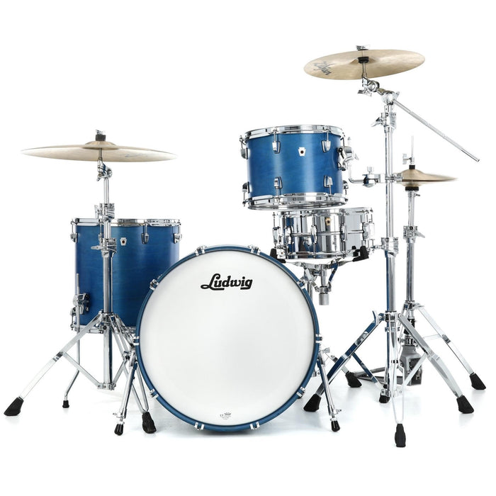 Ludwig NeuSonic 3-piece Shell Pack with 22" Bass Drum - Satin Royal Blue (LN34233TXPB)