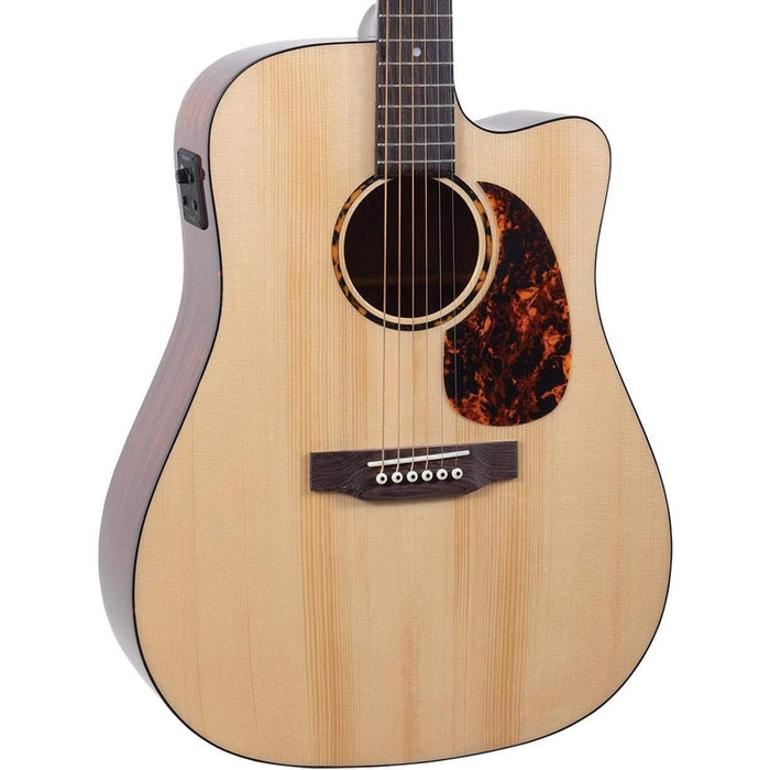 Recording King 6 String Acoustic-Electric Guitar, Right, Natural (RD-G6-CFE5)