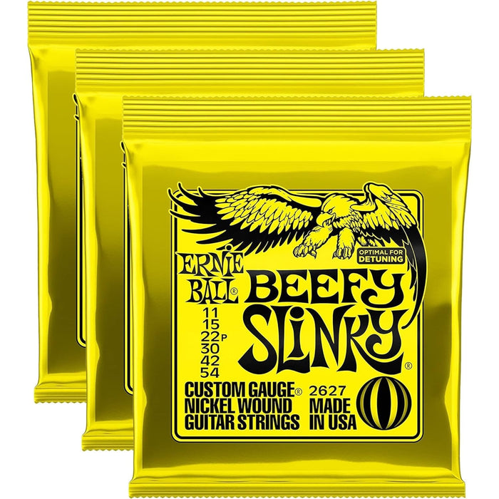 Ernie Ball Beefy Slinky 11-54 - 3-Pack Bundle (P02627)