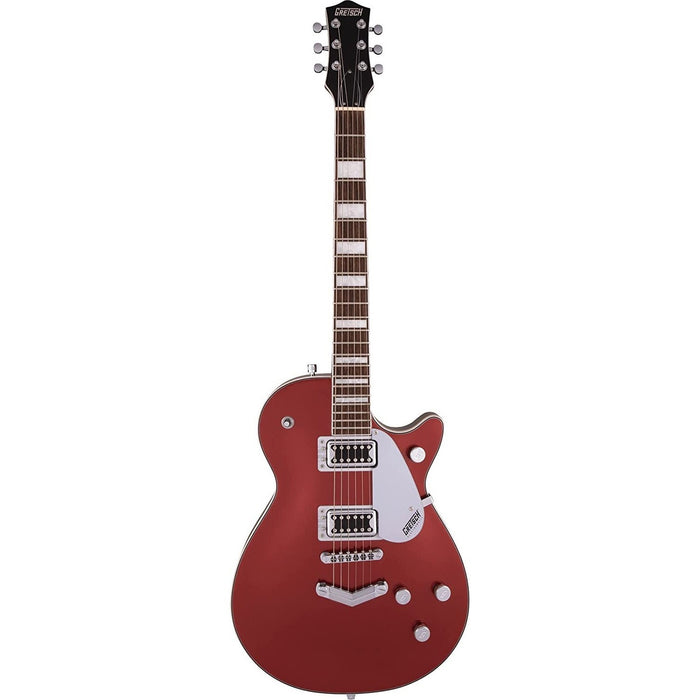 Gretsch G5220 Electromatic Jet BT Single-Cut Solid Body 6-String Electric Guitar with V-Stoptail, 12-Inch Laurel Fingerboard, and Set-Neck (Right-Handed, Firestick Red)