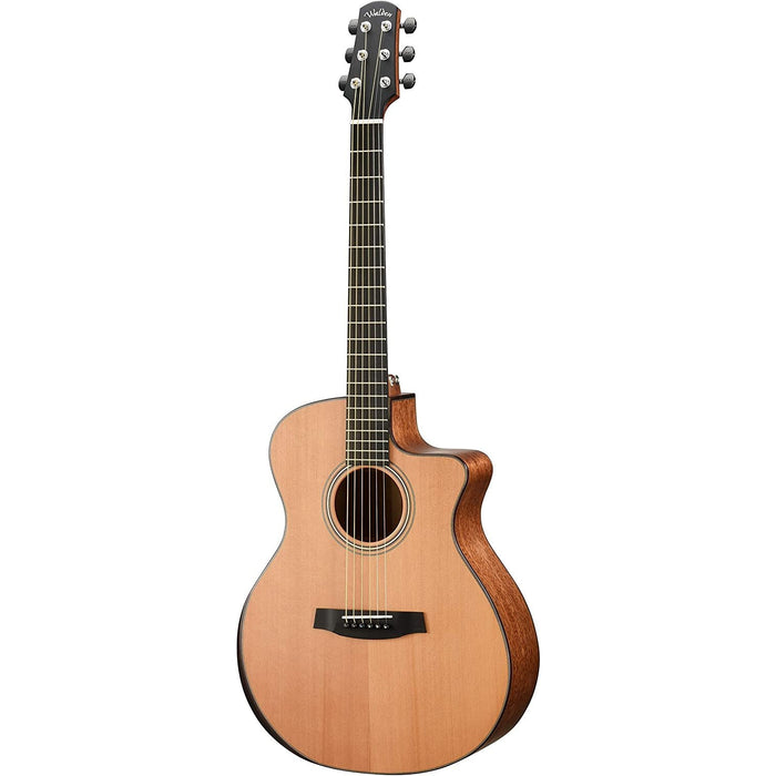 Walden G2070RCE SupraNatura All-Solid Cedar/Mahogany Armrest Grand Auditorium Acoustic Cutaway-Electric Guitar - Satin Natural