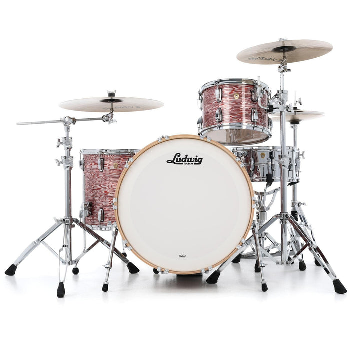 Ludwig Classic Maple Pro Beat 3-piece Shell Pack w/24" Bass Drum - Vintage Pink Oyster (L84433AXVPWC)