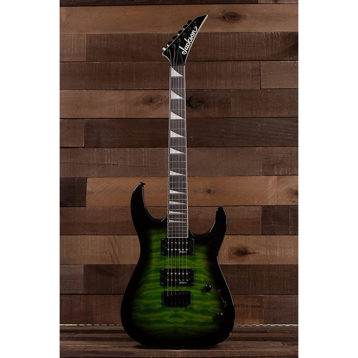 Jackson JS Series Dinky Arch Top JS32Q DKA HT 6-String Electric Guitar with Amaranth Fingerboard (Right-Handed, Transparent Green Burst)