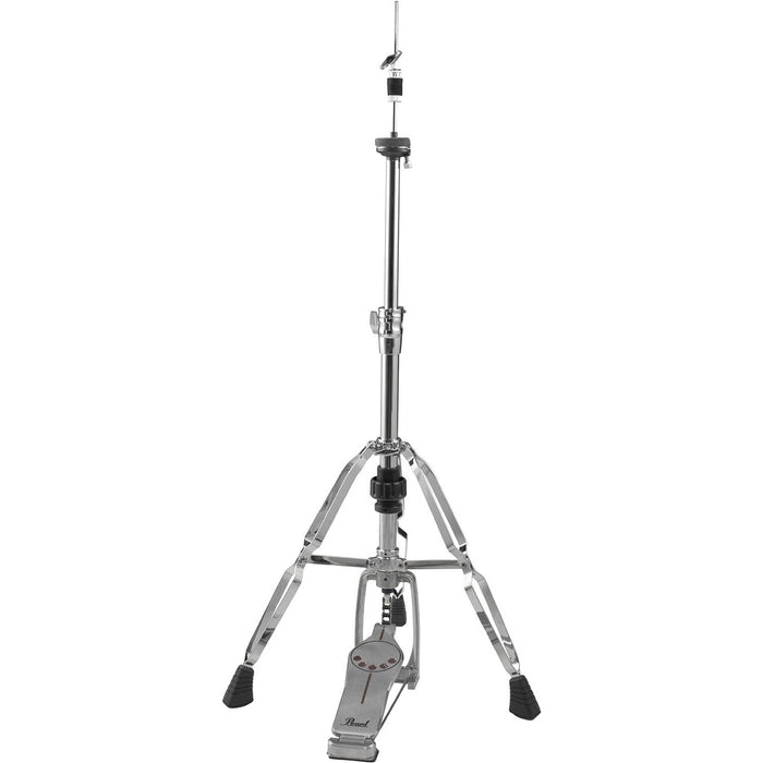 Pearl H930 Double-Braced Hi-Hat Stand with Longboard Swiveling Footplate, Adjustable Precision Spring Dial, and Heavy Double-Braced Tripod Base. Accepts Double Bass Drum Pedals.