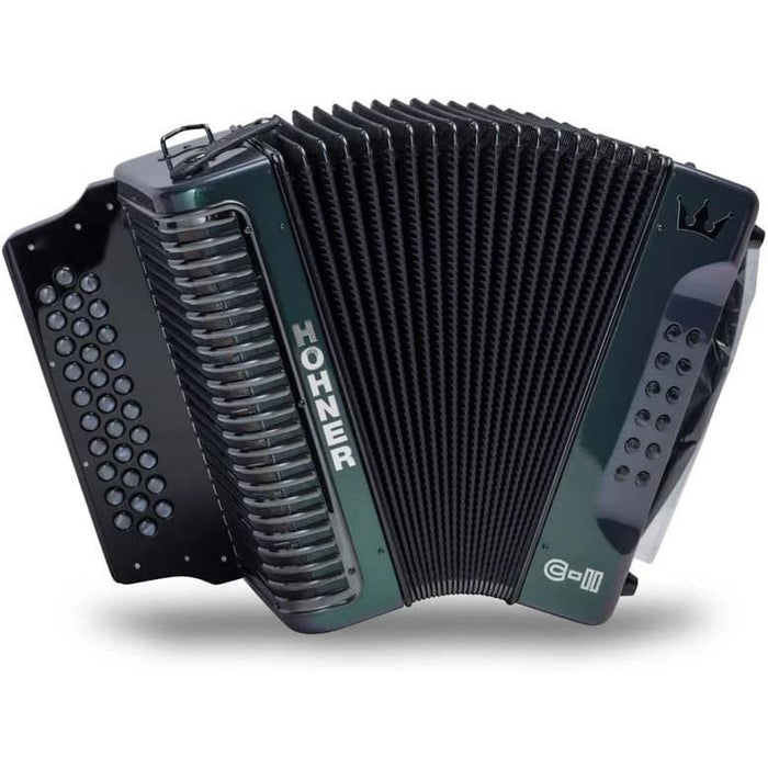 Hohner Corona C-II Accordion FBE Green to Gold