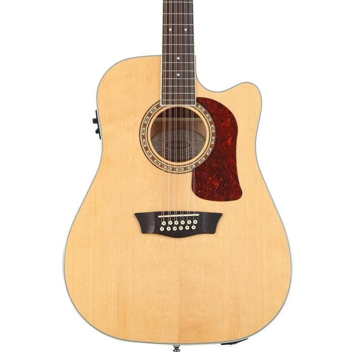 Washburn Heritage 10 Series Dreadnought (12 String) Cutaway Acoustic Electric Guitar (HD10SCE12-O-U)