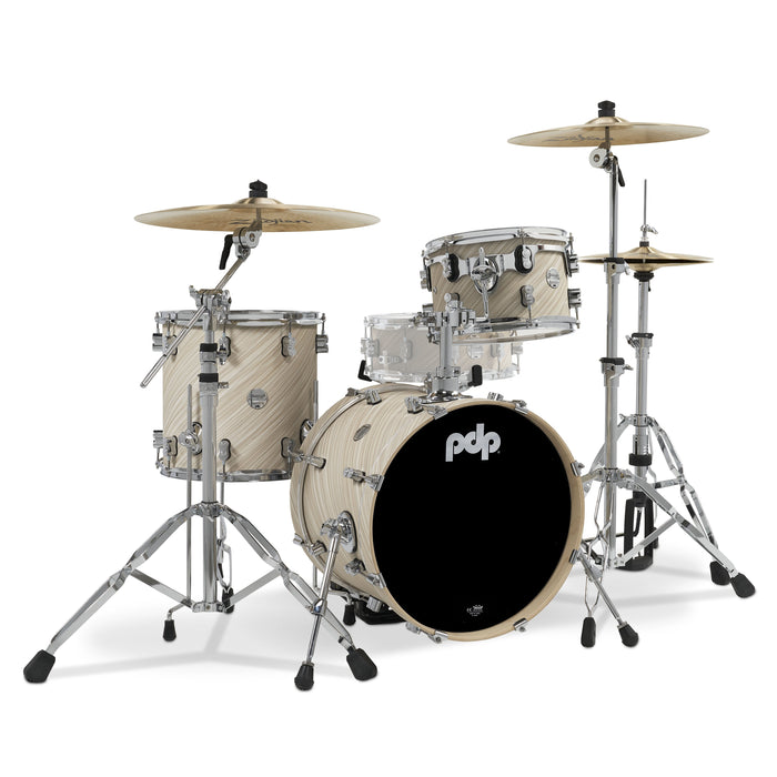 PDP Concept Maple Series 3-Piece Bop Shell Pack, Twisted Ivory (PDCM18BPTI)