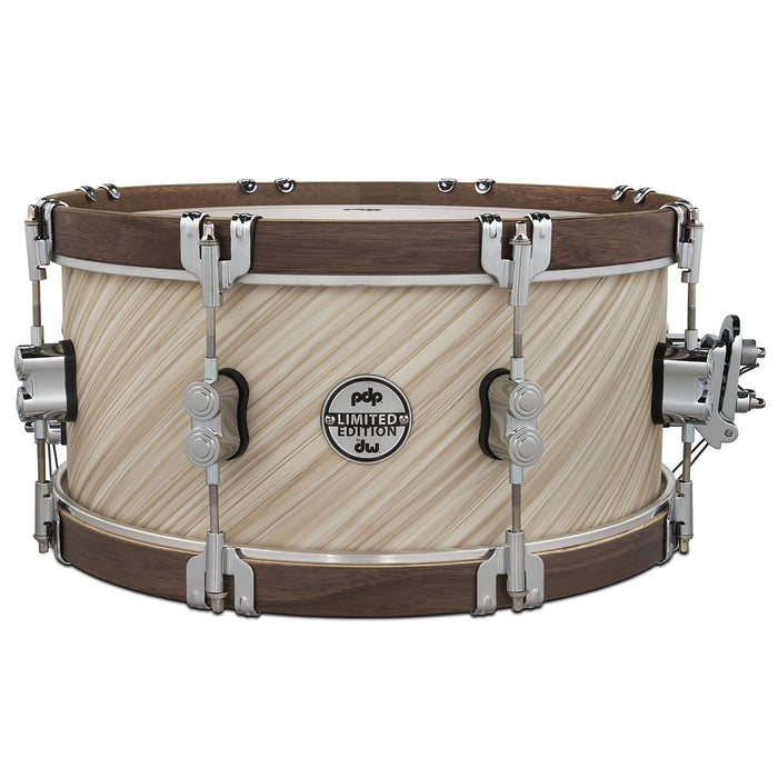 Pacific Drums & Percussion Wood Hoop Limited Edition 6.5 x 14 inch-Twisted Ivory Snare Drum (PDLT6514SSTI)