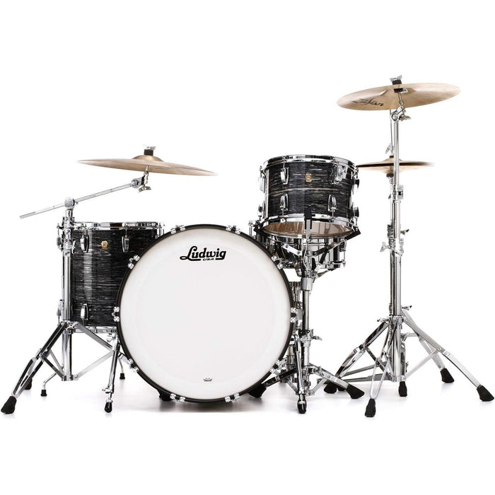 Ludwig Classic Maple Pro Beat 24 Shell Pack - Vintage Black Oyster Pearl