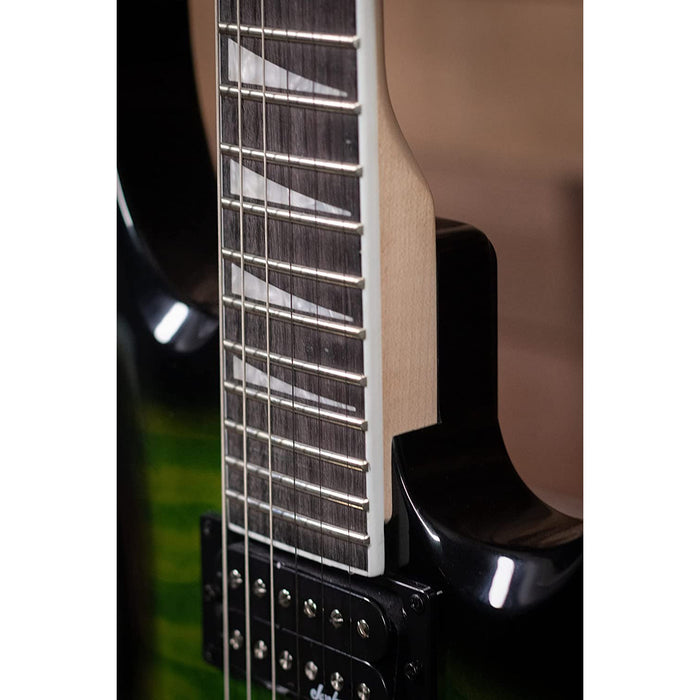 Jackson JS Series Dinky Arch Top JS32Q DKA HT 6-String Electric Guitar with Amaranth Fingerboard (Right-Handed, Transparent Green Burst)