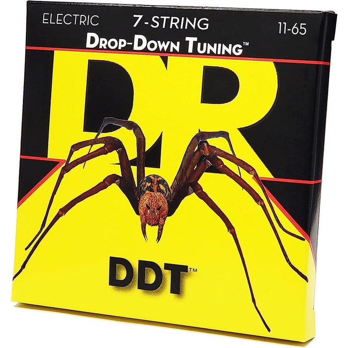 DR Handmade Strings DR DDT : Drop Down Tuning 7 St Ex Heavy Electric Guitar Strings (DDT7-11)