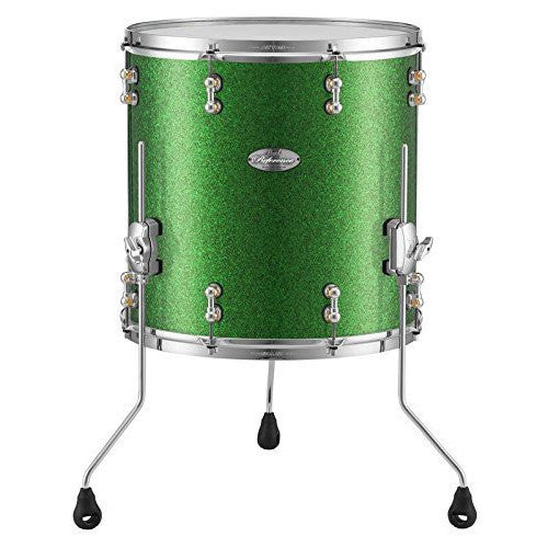 Pearl Music City Custom 14"x12" Pure Floor Tom RFP1412F/C446 GREEN GLASS Drum