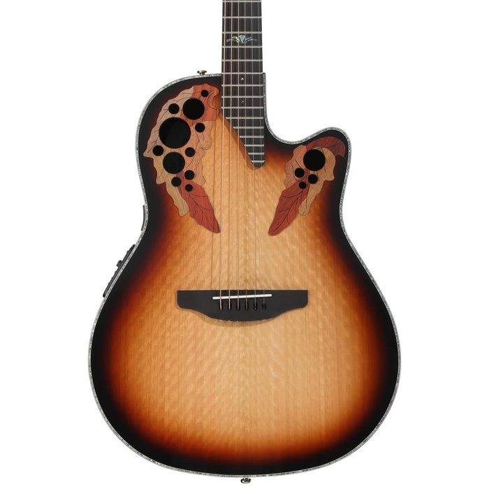 Ovation Celebrity Exotic Mid-depth E-Acoustic Guitar - Sunburst