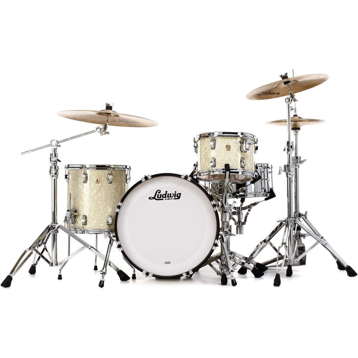 Ludwig Classic Maple Downbeat 20 Shell Pack - Vintage White Marine