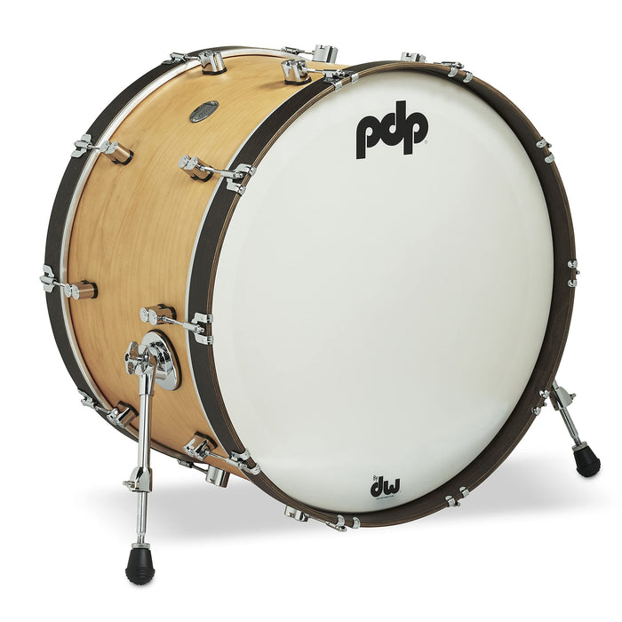 Pacific Drums & Percussion Add-Ons PDP Concept Classic, 14x24, Natural/Walnut Hoops Kick Drum (PDCC1424KKNW)