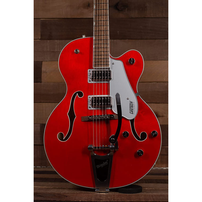 Gretsch G5420T Electromatic Classic Hollow Body 6-String Single-Cut Electric Guitar with Bigsby, Laurel Fingerboard, and Set-Neck Maple Neck (Right-Hand, Orange Stain)