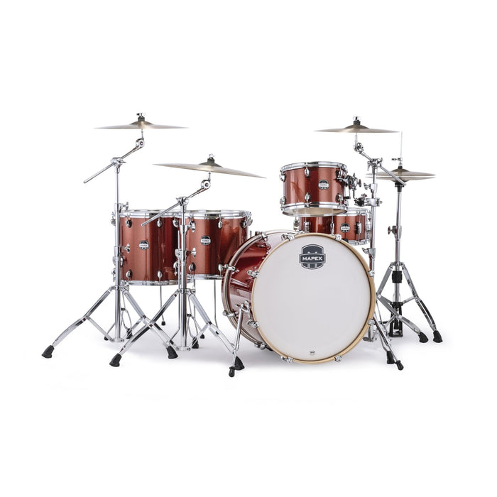 Mapex Mars 5-Piece Crossover Shell Pack w/ 22" Bass Drum - Blood Orange Sparkle (MA528SFOR)