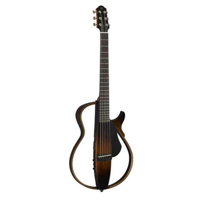 Yamaha Steel String Silent Guitar with Hard Gig Bag, Tobacco Sunburst (SLG200STBS)