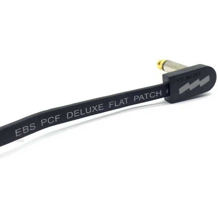 EBS PCF-DL28 Deluxe Flat Patch Cable - 28 Centimeter, Angle-Angle