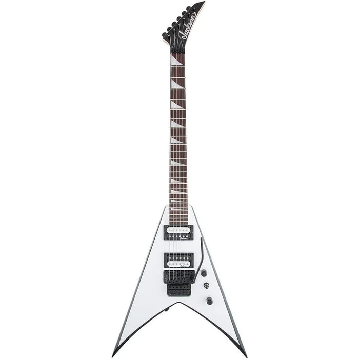 Jackson JS Series King V JS32, Amaranth Fingerboard, White with Black Bevels Electric Guitar