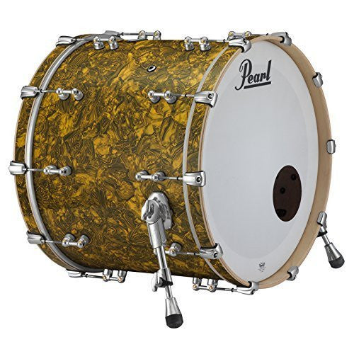 Pearl Music City Custom Pure 26"x16" Bass Drum w/Mount, Golden Yellow Abalone (RFP2616BB/C420)