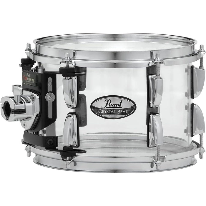 Pearl Crystal Beat 12"x8" Crystal Beat Tom w/OptiMount in Ultra Clear Acrylic (#730) (CRB1208T/C730)