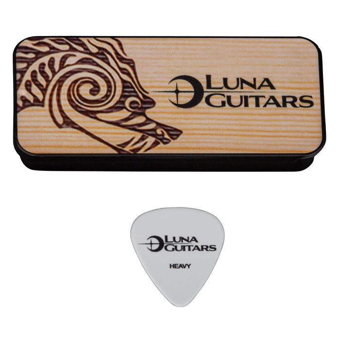 LUNA 6 Picks Tin, 1.0mm - Heavy