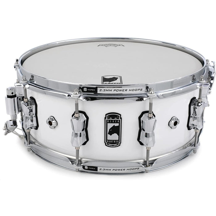 Mapex Black Panther Venom Snare Drum - 14 x 5.5 inch - Arctic White (BPNML4550COW)