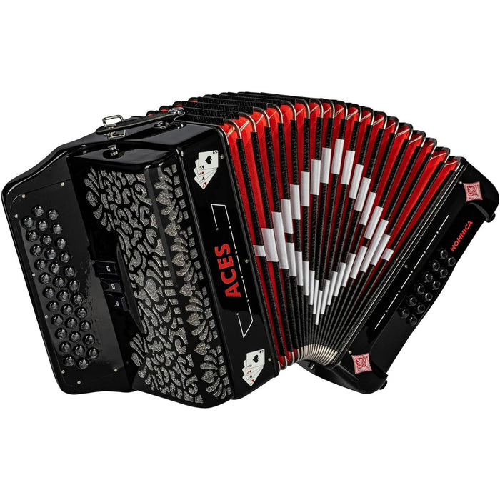 Hohner ACES II EAD Diatonic Accordion - Black (ACES II EBK)